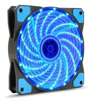 Cooler 12v 120mm X 120mm X 25mm Com Led Para Gabinete Led Azul