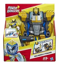 Power Rangers Robot  Y Ranger Dorado Figuras 2 En 1 Hasbro