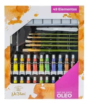 Set De Arte Oleos Con 49 Piezas