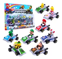 Mario Kart Colección 8 Carros Super Mario Bros Juguetes 