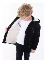 Campera/parka Unisex Jean Niños Con Capucha En 3 Colores