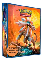 Pasta Álbum Fichário Pokemon + 10 Folhas + 06 Cards + Brinde