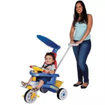 Triciclo Infantil Empurrador Motoca C/ Som E Luz Fit Trike