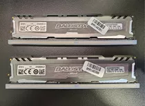 Duas Memória Ram Ddr4 4gb Crucial Ballistix 2400mhz Cl16