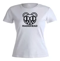 Remera Mujer Algodón Radiohead Rock Alternativo Grunge