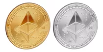 Moneda Ethereum Físico Coleccionable + Capsula Criptomoneda