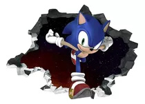 Sticker 3d Sonic Hedgehog Pvc Mural Pared Pegatina Niños