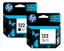 Kit Tinta Hp 122 Tricolor Y Negro