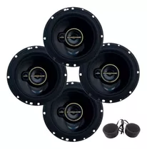 Jogo Auto Falantes Portas Triaxial Hurricane + Mini Tweeter