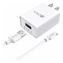 Combo Cargador Carga Rápida Tipo C Usb Celular 2.4a 1hora