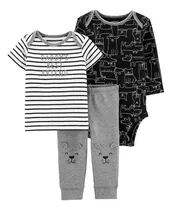 Carters Set 3 Piezas Body Remera Pantalon Perritos