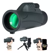 10x40 Hd Monocular Telescopio Portátil Con Trípoide Negro