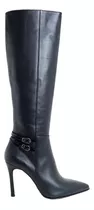 Botas Mujer Stilettos Cuero Taco Fino Caña Alta Fh 8211