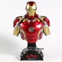 Boneco Busto Tony Stark Iron Man Mark Xliii