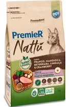 Ração Premier Nattu Cães Sênior Porte Pequeno Mandioca 2,5kg