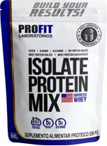 Suplemento Em Pó Profit Laboratórios  Isolate Protein Mix Proteínas Isolate Protein Mix Sabor  Cappuccino Em Doypack De 900g