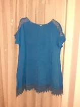 Vestido Remeron Azul Talle M