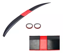 Aleron Lip Spoiler Universal Negro Brillante + Rojo/negro