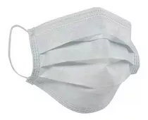 Máscara Tripla Descarpack Com Elástico E Clipe - 50 Unidades Cor Branco
