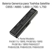 Bateria Generic Nueva Para Laptops Toshiba C655 Pa3817u-1brs
