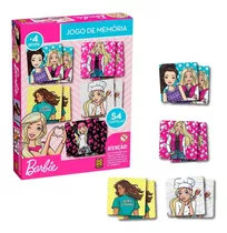 Jogo Da Memória Barbie Boneca 54 Pçs Grow Brinquedo Criança