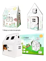 Casita De Cartón Extra Grande Pintable