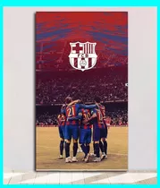 Cuadro Decorativo Barcelona Fc 29x50 Cm Club De Futbol Barca