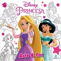 Livro Grande Para Colorir Princesas Disney Infantil Menina