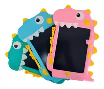 Tablet Infantil Lousa Mágica Tela Lcd De Escrever E Desenhar Cor Menina Dino