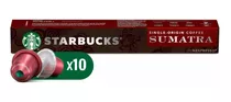 10 Cápsula De Café Starbucks By Nespresso Origin Sumatra
