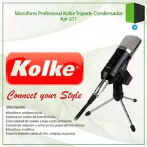 Micrófono Condensador Estudio Kolke Kpi 271