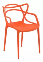 Cadeira De Jantar Rivatti Allegra, Estrutura De Cor  Laranja, 1 Unidade