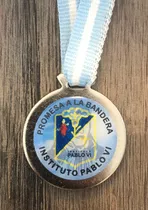 Medalla Jura De Bandera + Cinta + Diploma