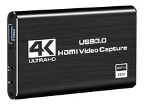 Capturador Video Hdmi Usb 3.0 4k Windows Mac Linux Microfono