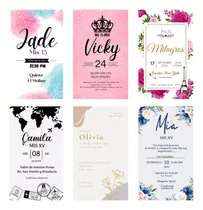 50 Invitaciones Pase Vip 15 Años Boda Cumpleaños