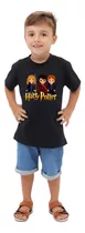 Camiseta Infantil Algodão Gola Redonda Harryy Potter Algodão