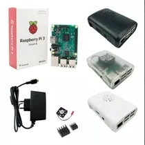 Kit Raspberry Pi3 B, Fonte, Case, Dissipador U