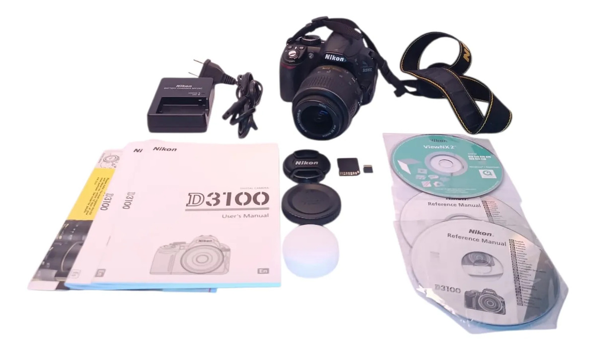 Camera Digital Nikon D3200 18 55 Vr Kit Black 24 2 Mp | Mercado Livre