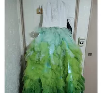 Vestido De 15 Desmontable Corto Y Largo Unico Hecho A Mano