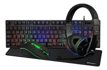 Kit Gamer 4 N 1 Teclado Mouse Headset Led 3200dpi Mousepad G