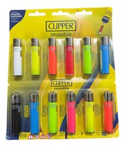 Cartela 12 Clipper Recarregáveis Atacado Revenda Promoção