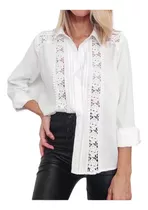 Camisola Camisa Blusa Remera Broderie Bordada Talle Grande