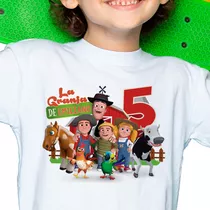 Remera Chicos/niño/niña Cumpleaños Personalizada Con Nombre