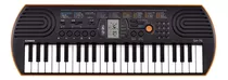 Teclado Musical Casio Mini Sa-76 44 Teclas Negro/naranja