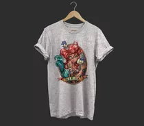 Remera Modal Estampada Personalizada Princesas Disney Mujer