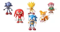  01 Kit C/ 06 Bonecos Novos = Sonic Tails Action = Promoção