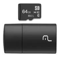 Cartão Memória Microsd 64gb Pendrive Usb Multilaser Class 10