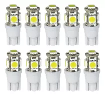 Led Posición T10 5 Puntas 5050 Smd  X10 W5w Por 10 Unidades