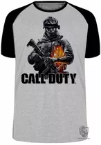 Camiseta Blusa Plus Size Call Of Duty Soldado Jogo Game Ps4