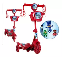 Patinete Infantil 3 Anos Pj Masks Musical Luz Led Toys 2u